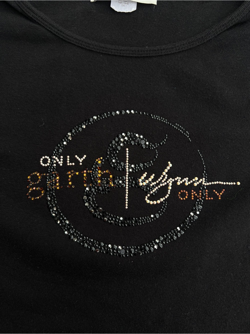 Garth Brooks Embellished Logo Tee with Crystal Accents